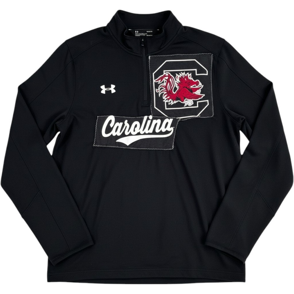 Under Armour South Carolina Gamecocks Quarter Zip Mens Large Black HeatGear